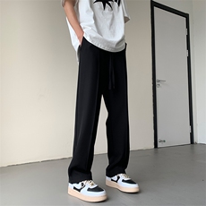 夏季薄款垂感顺滑面料宽松西裤纯色休闲裤XZ211-1-K2317-P50，男装休闲裤，星座211-1