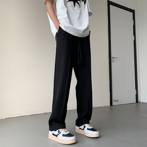 夏季薄款垂感顺滑面料宽松西裤纯色休闲裤XZ211-1-K2317-P50图片