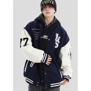 【004】 棒球服外套男冬运动加厚休闲情侣开衫夹克A079-WT102-P60图片