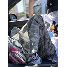 美式复古迷彩工装裤男女伞兵裤宽松直筒速干裤502-K764-P65控89，男装工装外套，星座502