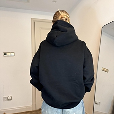 抖音得物二开26春装美式高街短款廓形连帽卫衣男女外套LM01，女装短外套，电商A486