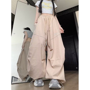 潮牌情侣原创口袋灯芯绒工装裤宽松阔腿休闲裤子K6301-P51图片