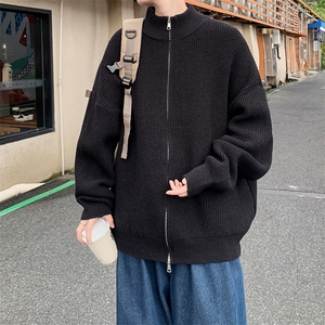 新款现货秋冬季慵懒港风针织开衫毛衣  225-2-615-P55 控78图片