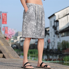2025夏季新款男装新中式风紋理休闲短裤透气5分裤DK97-P45，男装牛仔裤，电商B277(原6028)