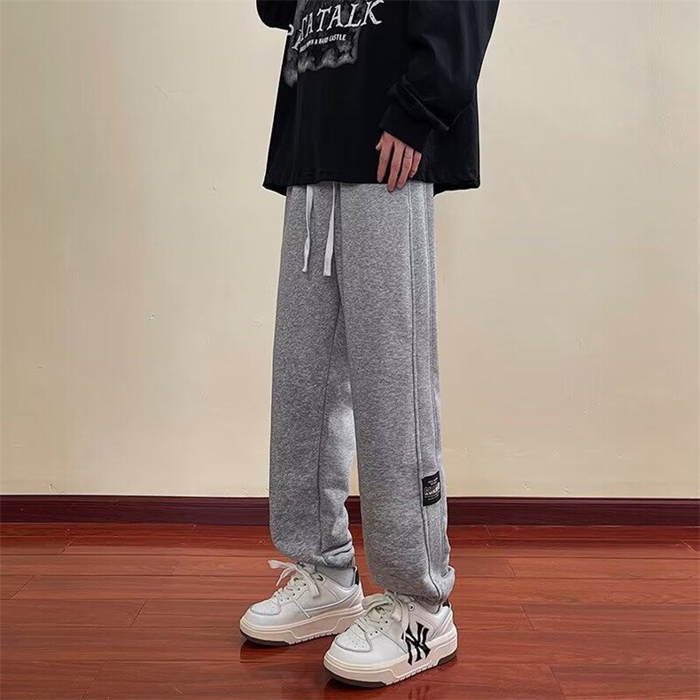 夏季裤子男款美式高街痞帅潮牌卫裤束脚九分休闲运动裤KK248-P30,男装休闲裤,星座911-3