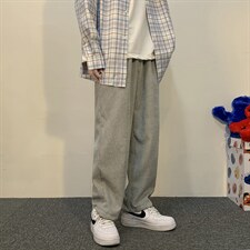 运动风加绒2021九分休闲裤潮流百搭长裤TY040-1-P35加绒批40,男装休闲裤,星座718-1