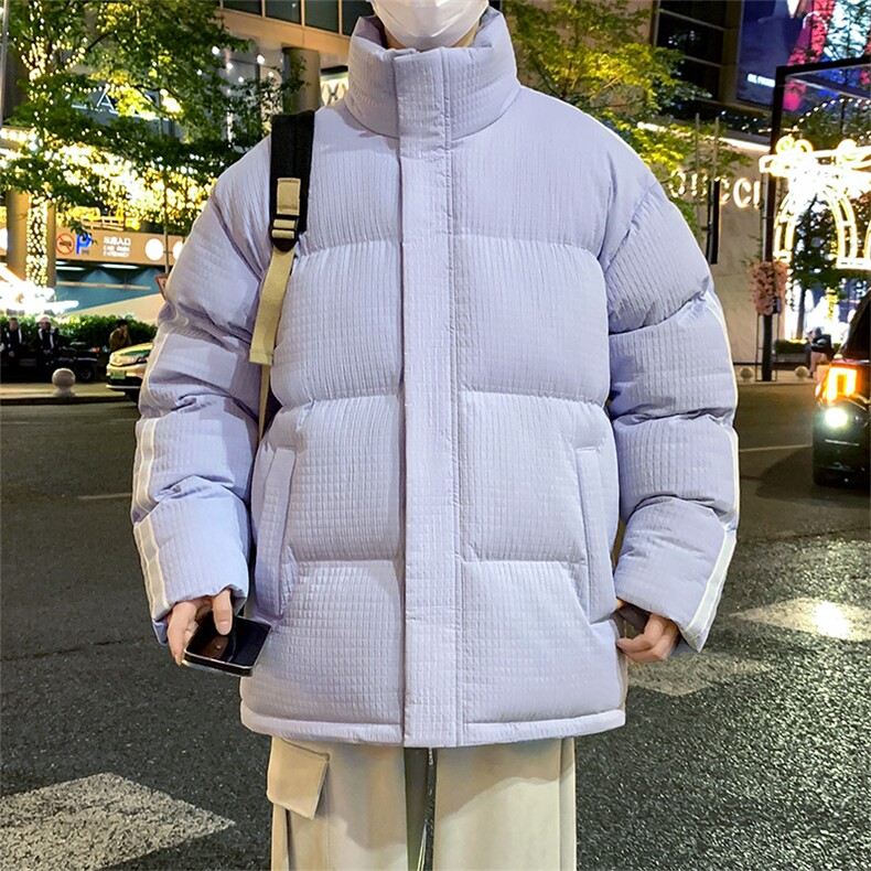 夜景潮牌棉衣2026冬季加厚棉袄外套宽松面包服A436-1916-P75,男装棉衣,电商A436