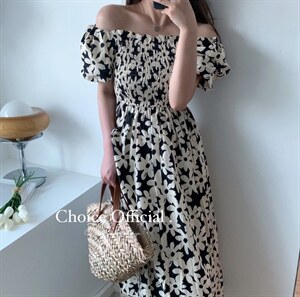 【NEW】新款显瘦印花连衣裙 x008#,女装连衣裙,CHOICE 初袖