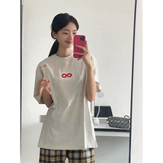 万针全刺绣解构设计260克重磅双纱纯棉高品质美式高街短袖T恤特35，男装T恤，电商A486