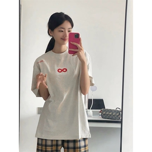 万针全刺绣解构设计260克重磅双纱纯棉高品质美式高街短袖T恤特35图片