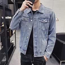 店主风牛仔外套男士秋季新款韩版潮流休闲秋装上衣服夹克9152，男装夹克，电商A318
