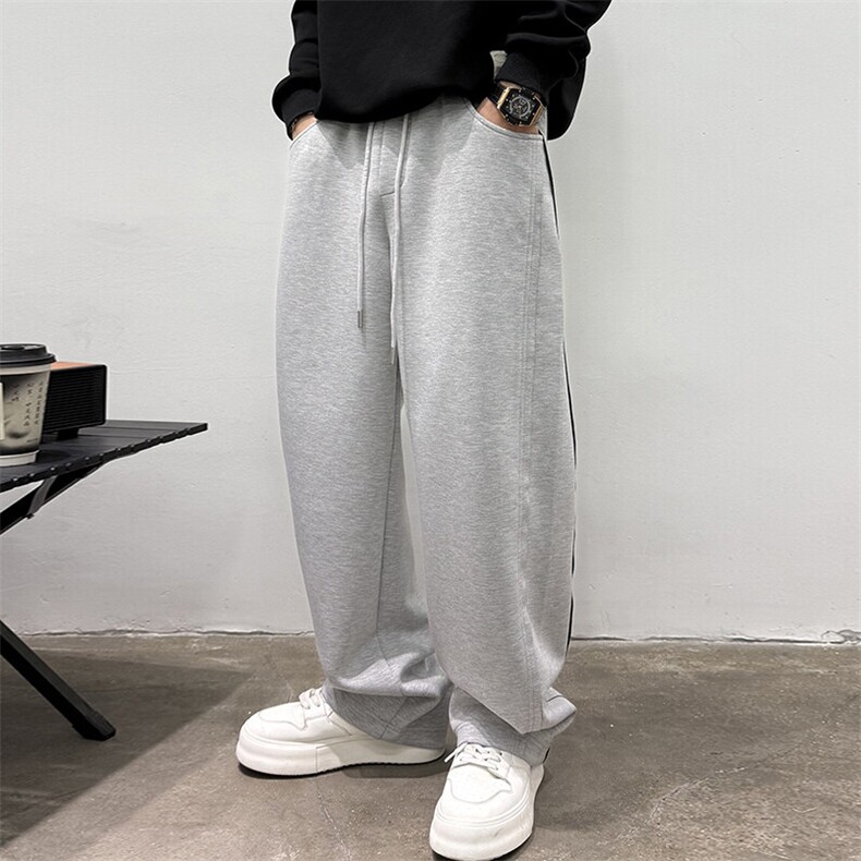 秋冬季高级垂感男潮牌休闲长裤直筒百搭美式508P85，男装休闲裤，电商B332-1