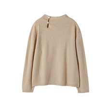 2025年秋季设计师两粒扣扩版上衣时尚百搭简约休闲，女装针织衫/毛衣，美够羊绒