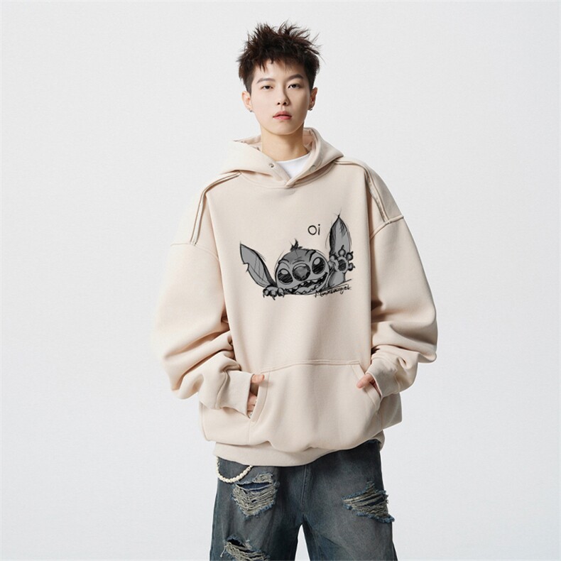 得物供货、重磅420克现货连帽卫衣HD019-1-WY25101LL-P45,男装卫衣,电商019-1