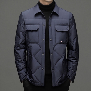 DF22343钱塘2020-2冬季厚款商务休闲翻领中年男士羽绒服P235图片