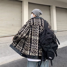 潮流慵懒新款文艺流行复合编织夹克原宿8041P68，男装夹克，星座410-2