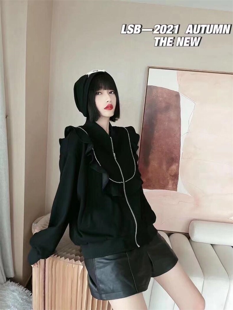 新款韩版卫衣，女装卫衣/绒衫，依露奇