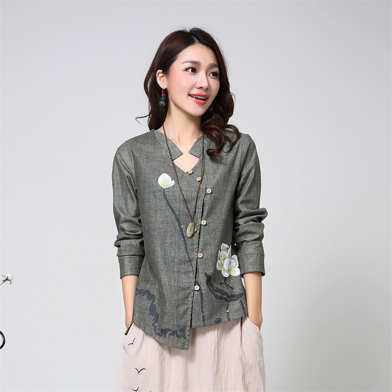 优雅复古刺绣长袖上衣+半身裙套装显瘦气质女装两件套，女装套装/套裙，丽影随形