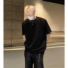 260克重垫肩短袖男美式高街重磅男士T恤A210A-TX01-P40，男装T恤，电商A210A