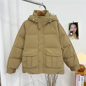 2025新款男士连帽大口袋工装短款羽绒服外套D213-7128-P460图片