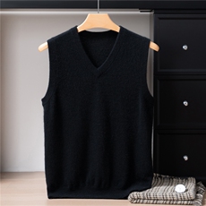 V领2025年秋季休闲时尚百搭马甲，男装背心/马甲，戎禾素