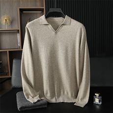 男士秋冬季新款舒适时尚休闲提花羊绒，男装羊绒套衫，台绒羊绒