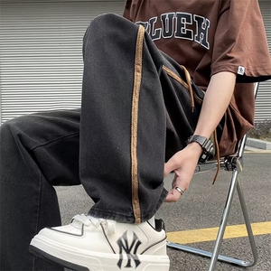 牛仔裤男春秋新款休闲直筒裤KN003P35图片