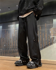 美式高街潮流拉链微喇休闲裤宽松百搭冲锋裤B315-K23377-P45控58，男装休闲裤，电商B315
