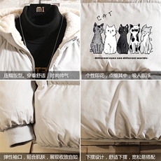 MY16100-P100加厚加绒连帽衣男大码服男面包服男砖墙挂拍，男装棉衣，电商A040A