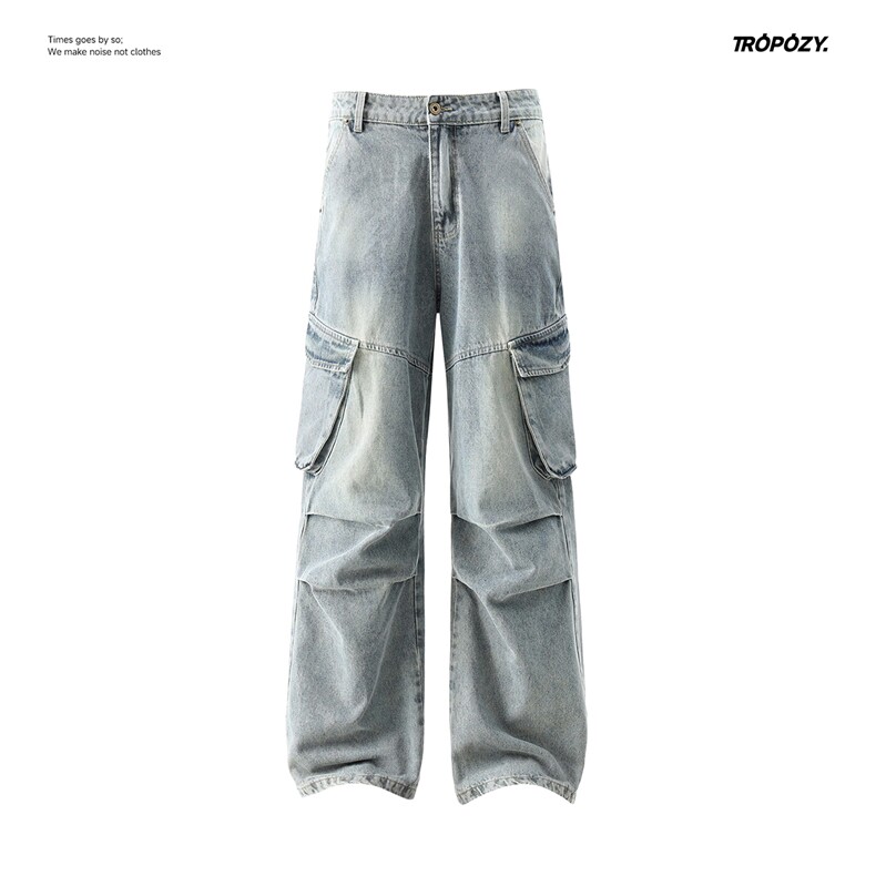 C315-G3059工装现货褶位重工洗水牛仔裤棚拍图(P65X89)立体4,男装牛仔裤,电商C315