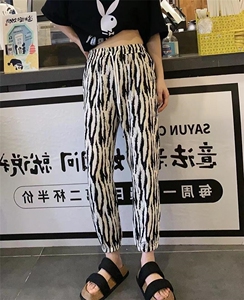现货：防晒裤，松紧腰收口图片
