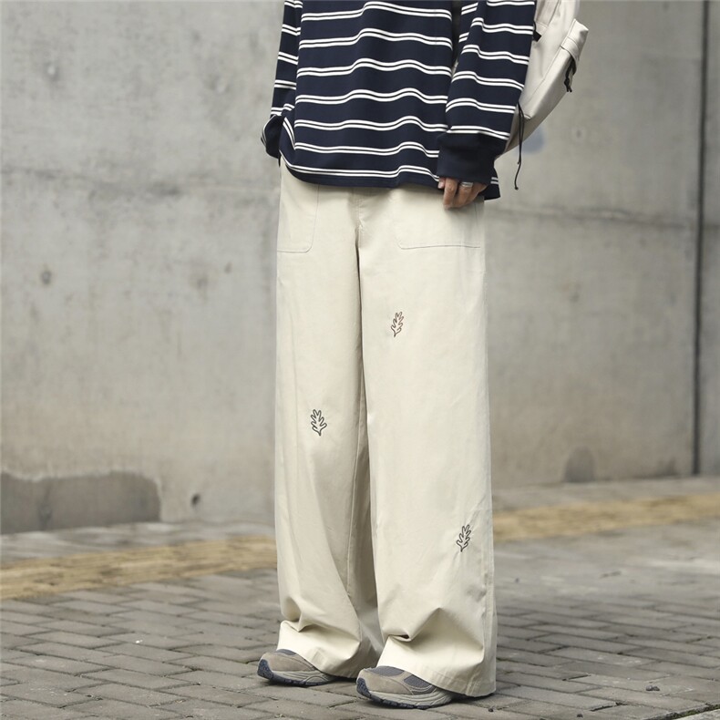日系阔腿工装裤男潮牌oversize宽松直筒休闲长裤2302-P38,男装休闲裤,星座1001-1