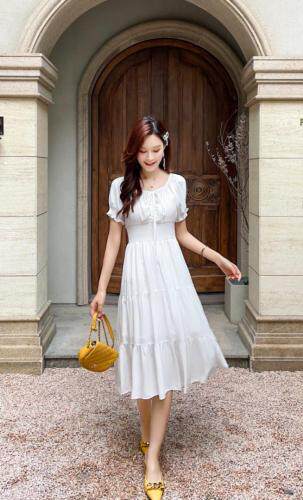 2021夏装新款女人味连衣裙，女装连衣裙，晗菲曼琪