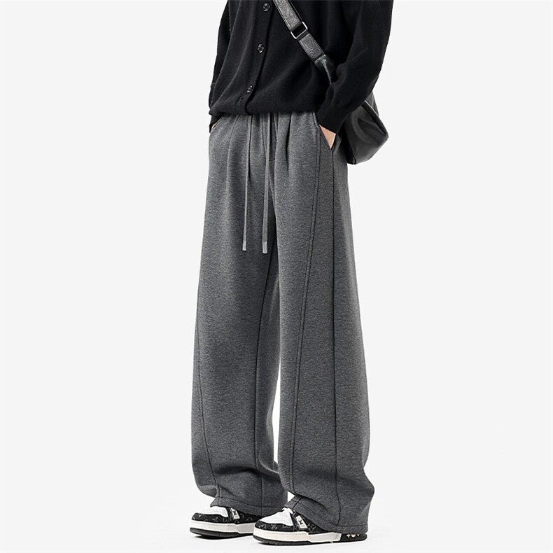 GX6126P40特批春秋宽松抽绳休闲裤老钱风弯刀卫裤男女款，男装休闲裤，星座1108-5