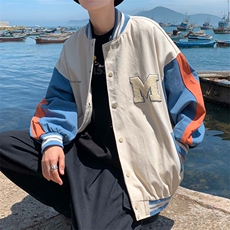 夹克外套男春秋韩版潮流宽松百搭棒球服情侣炸街上衣潮JK036-p65，男装夹克，星座1008