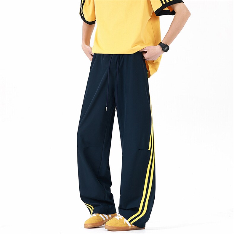 休闲裤男夏季新款港风宽松冰丝长裤CK8070-P36,男装休闲裤,星座214-3