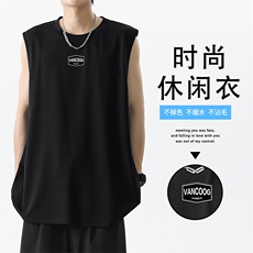 休闲夏季薄款潮流坎肩时尚男装冰丝T恤TT383-特批-3459，男装T恤，星座718
