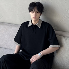 2026主推款抗菌凉感撞色拼接POLO衫短袖T恤男女DT1161-特P28，男装T恤，电商C307