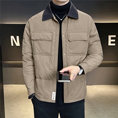 标50绒轻薄羽绒服男冬季2025新款工装外套A313-25638-P185，男装羽绒服，电商A313