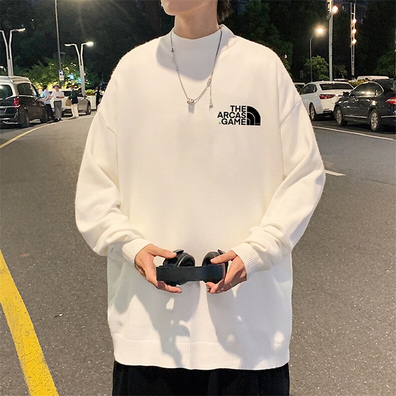 M18232-P45加绒款-P65半高领毛衣男士大码针织衫男毛线衣男,男装针织衫/毛衣,电商A040