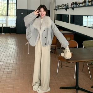 档口主推新款派克大毛领羽绒服P245K338图片