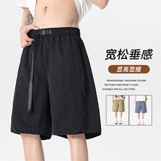 夏季工装短裤男ins潮牌休闲百搭潮流痞帅五分裤D02519-P40，男装牛仔裤，星座308B-2