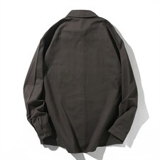 CS4005-P60秋季日系工装长袖衬衫纯棉男士大码宽松版外套M-5XL，男装衬衫，电商B280-1（原A049）