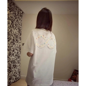 万针全刺绣工艺抖音得物高品质260克重磅纯棉双纱美式高街短袖T恤图片