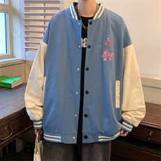 电商DSA028-JKC21P37P50新款印花棒球服外套港风休闲夹克，男装夹克，电商A028
