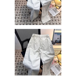 1506-1/KK3301/P51个性字母牛仔裤嘻哈ins潮高街潮流痞帅长裤男图片