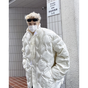F105-P90 冬季韩版潮流棉衣男2024新款潮流百搭保暖棉服外套图片
