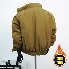 现货美式高街休闲棉衣夹克三防立领纯色户外工装加厚棉服外套，男装夹克，电商A486