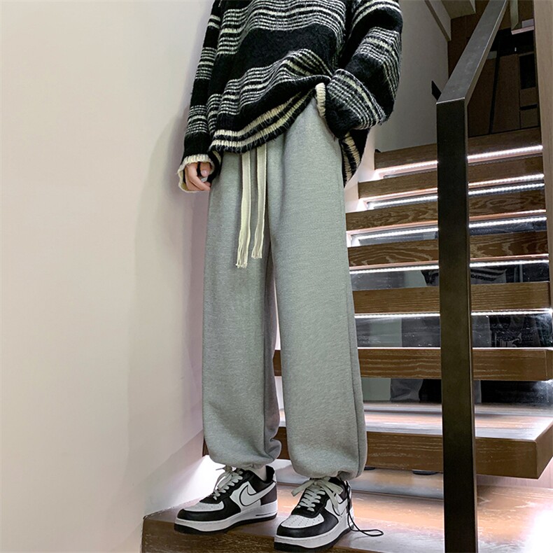 8XL-M 羊羔绒卫裤男加肥加大码加厚加绒运动裤男胖子9029P45控68图片