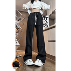 冬季新款美式运动加绒保暖宽松休闲卫裤B315-K861JR-p55控78，男装休闲裤，电商B315